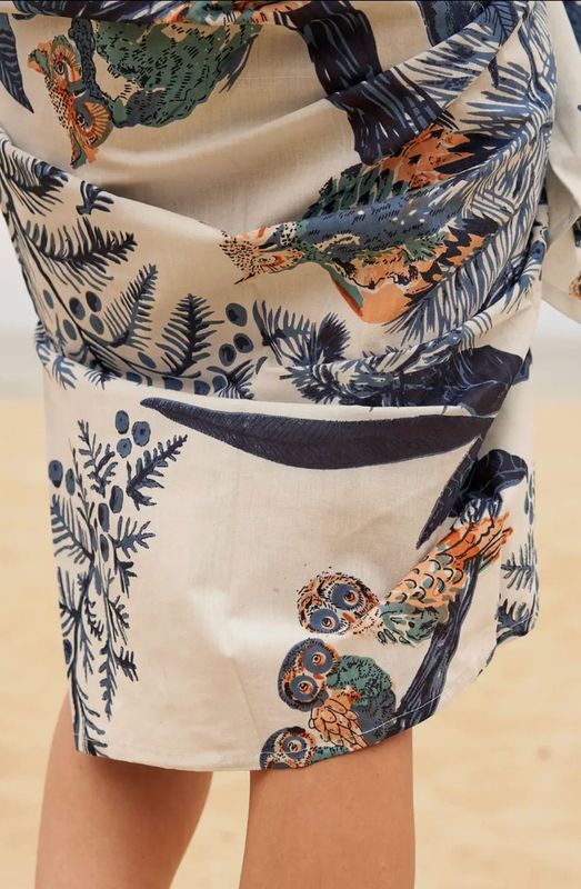 Kimono Blue Owl