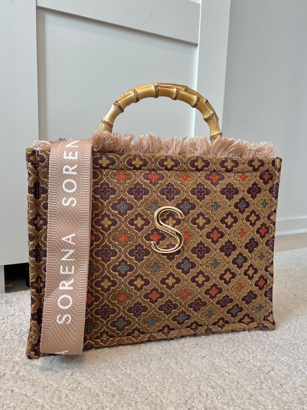 Sorena Thea Brown Medium Tote Bag
