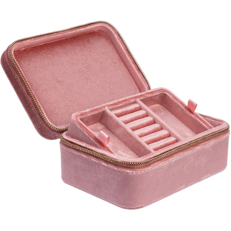 Velvet Jewellery Box Sparkled Rose