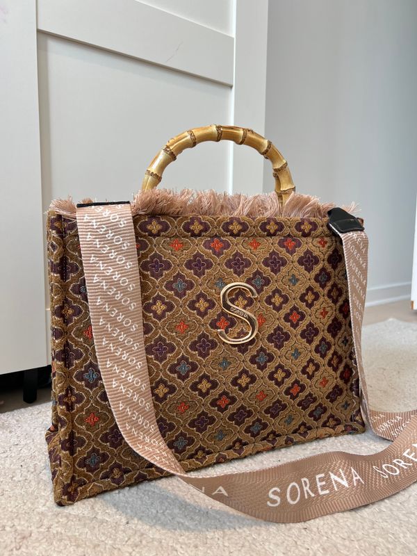 Sorena Thea Brown Medium Tote Bag