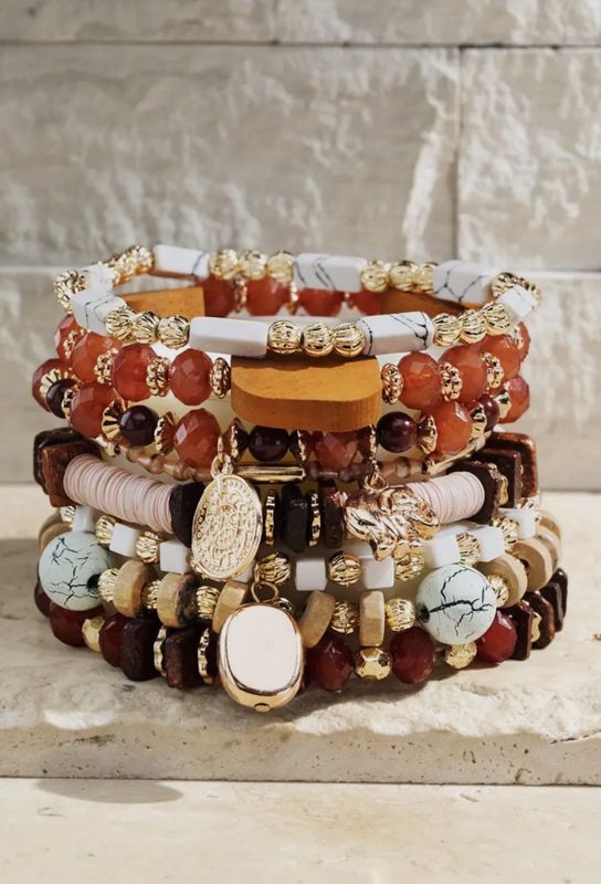 Boho Armbånd Pink Sand