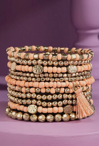 Hovedbilde Boho Armbånd Peach