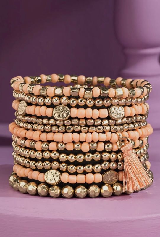 Boho Armbånd Peach