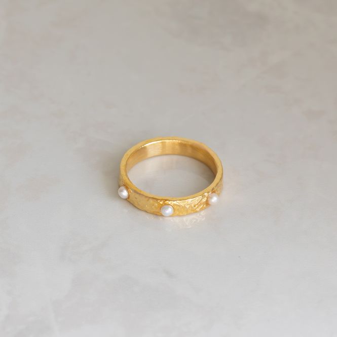 Hovedbilde Pearl Gold Ring