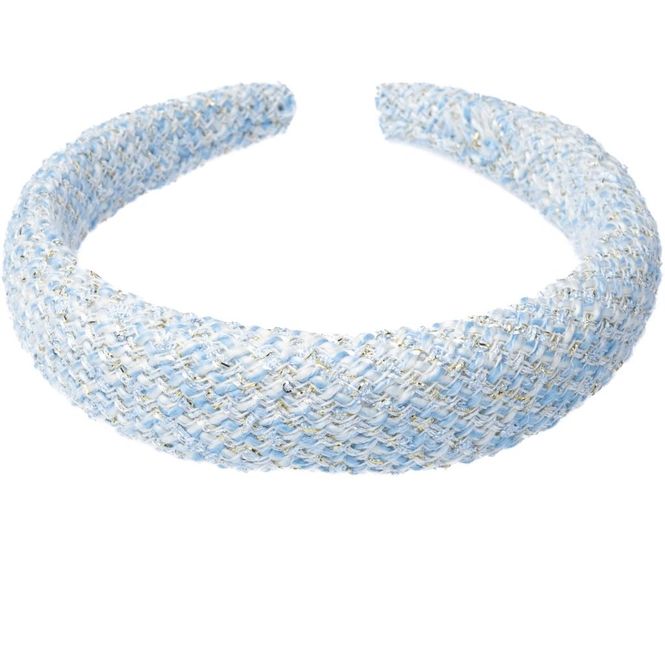 Hovedbilde Tweed Hair Band Broad Light Blue