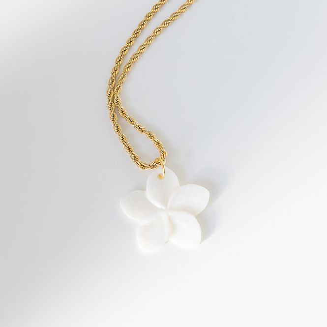 Hovedbilde Flower Halskjede Gold