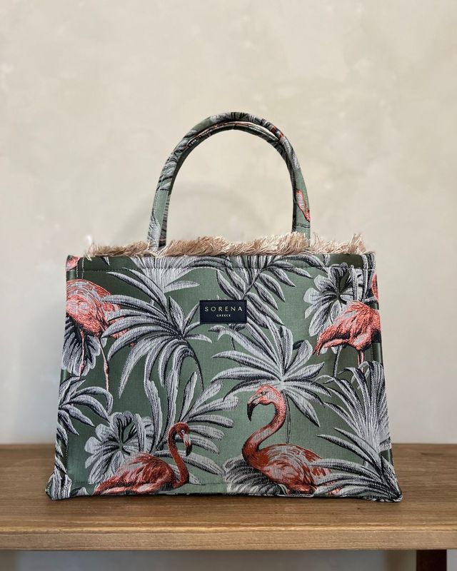 Sorena Isla Green Tote Bag